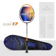 YOUNG (Malaysia) Fury 17 Graphite Professional Badminton Racket, Lightweight, Head Light, One Piece High Modulus 24-Ton Graphite (Orange/Blue), Strung, Includes Full Cover
