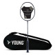 Young Black Bird P11 (30T Top Grade Japanese Graphite, 32LBS) Power-Speed Frame, Head Heavy Performance Grade Badminton Racket with Full Cover