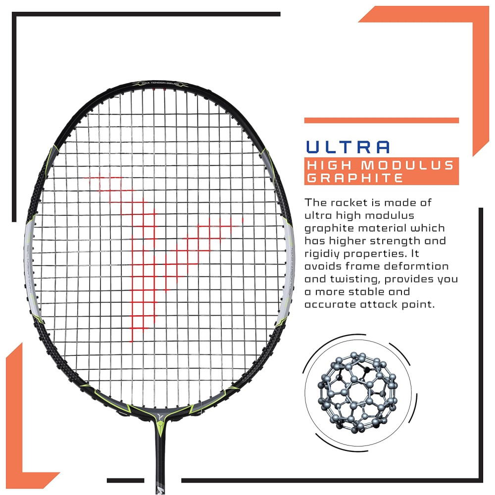 Young Wing Light 73 (73g, 30LBS) Strung Badminton Racquet with Full Cover (Black Green) Young Wing Light 73 (73g, 30LBS) Strung Badminton Racquet with Full Cover (Black Green)