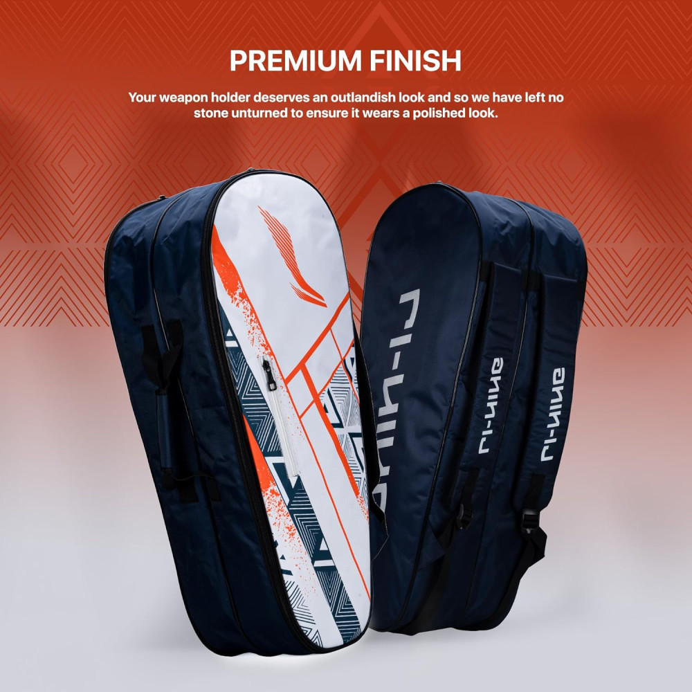 Li-Ning Raider Max Double Zipper Polyester Badminton Kit Bag | Unbreakable Zippers | Easy Mobility | Unisex - Men, Boys, Girls, Women Li-Ning Raider Max Double Zipper Polyester Badminton Kit Bag | Unbreakable Zippers | Easy Mobility | Unisex - Men, Boys, Girls, Women