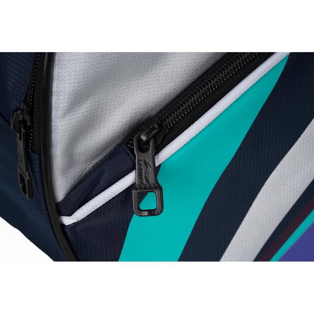 Li-Ning Panther Double Zipper Polyester Badminton Kit Bag| Stash Pocket | Ample Storage | Unisex - Men, Boys, Girls, Women Li-Ning Panther Double Zipper Polyester Badminton Kit Bag| Stash Pocket | Ample Storage | Unisex - Men, Boys, Girls, Women