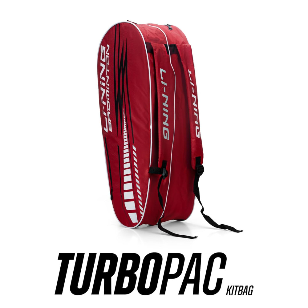 Li-Ning TurboPac Double Zipper Polyester Badminton Kit Bag Li-Ning TurboPac Double Zipper Polyester Badminton Kit Bag