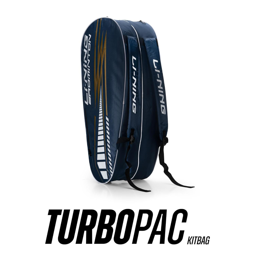 Li-Ning TurboPac Double Zipper Polyester Badminton Kit Bag Li-Ning TurboPac Double Zipper Polyester Badminton Kit Bag