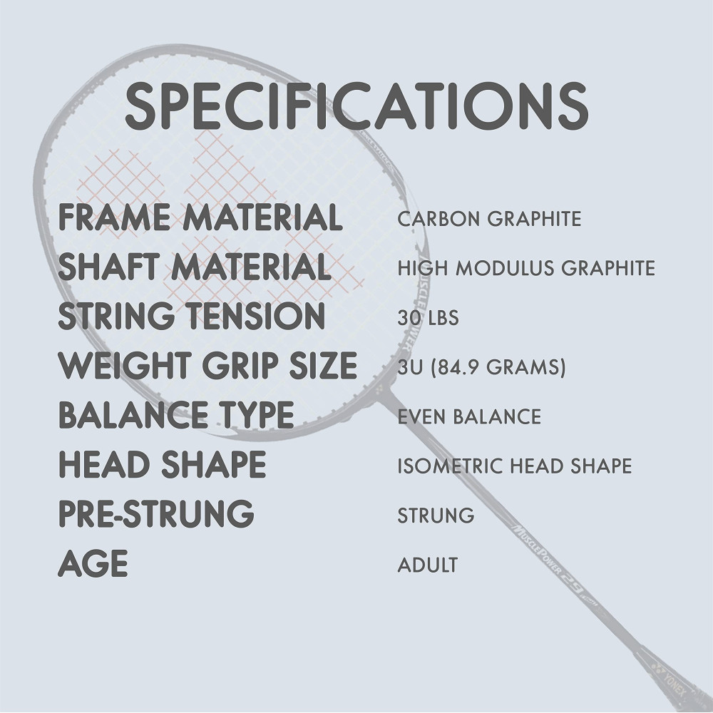 Yonex Muscle Power 29 Light Badminton Racket Yonex Muscle Power 29 Light Badminton Racket