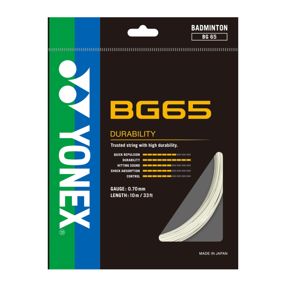 Yonex BG 65 Badminton String - 0.70mm Yonex BG 65 Badminton String - 0.70mm