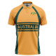 Australia Half Sleeves Cricket Fan Jersey - 100% Dryfit Polyester - With Name Personalization