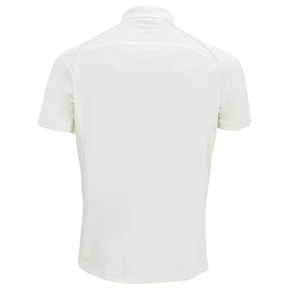 Whitedot Omega Dri-FIT Cricket White Polo T-Shirt