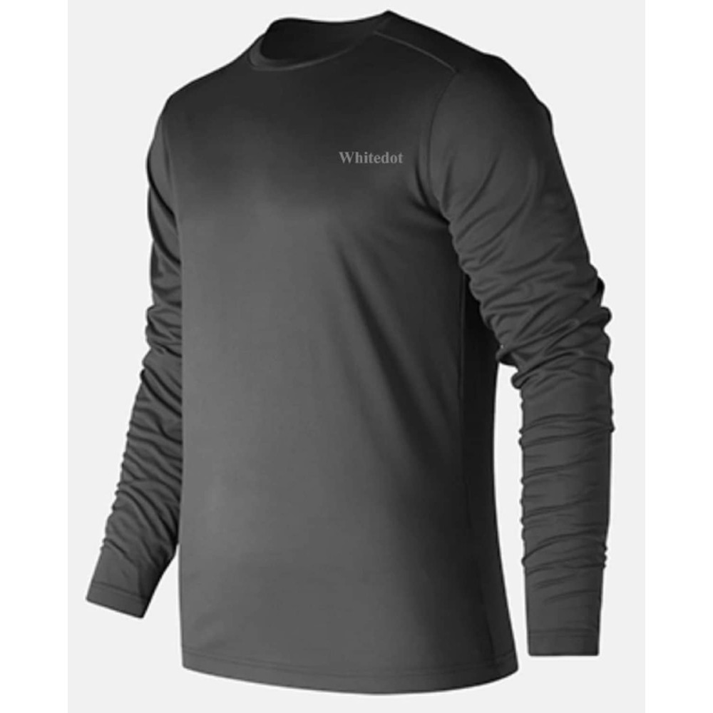 Whitedot Alpha Black Long Sleeve Compression Top