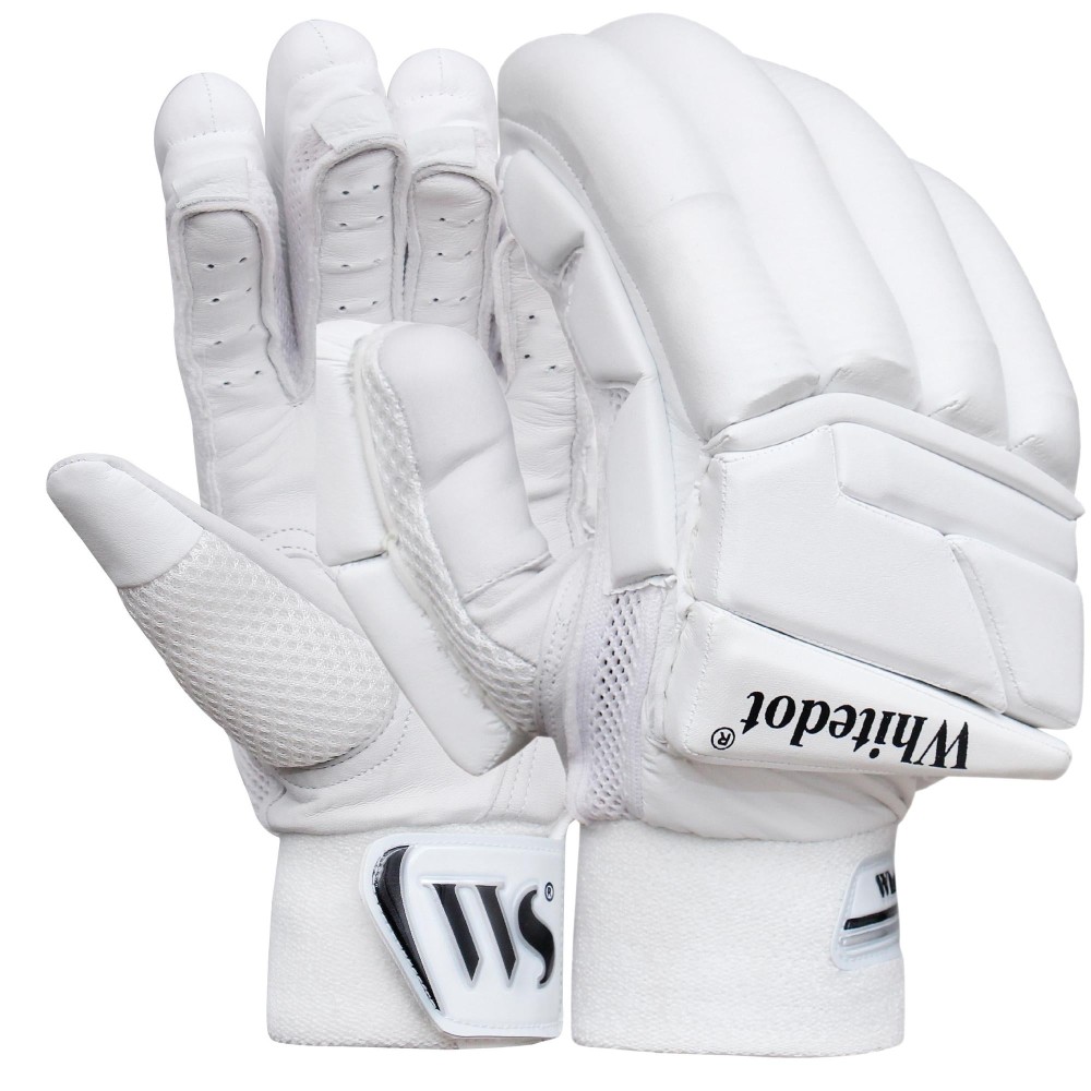 Whitedot Citadel White Players Cricket Batting Gloves Whitedot Citadel White Players Cricket Batting Gloves
