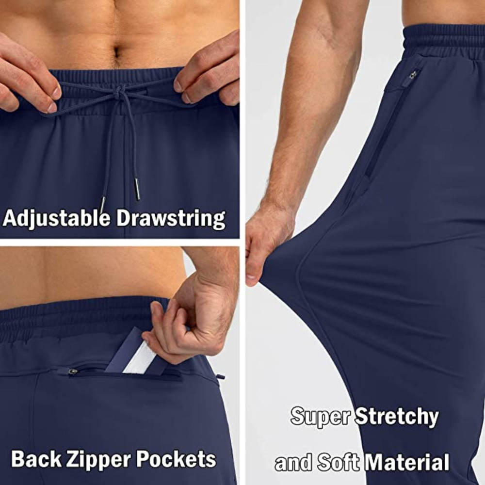 Whitedot Sigma Dri-FIT Active Trouser Pants - Navy Blue