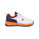 SG CLUB 6.0 Cricket Shoe: Classic White with Navy and Orange Accents for Style and Performance SG CLUB 6.0 Cricket Shoe: Classic White with Navy and Orange Accents for Style and Performance