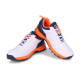 SG CLUB 6.0 Cricket Shoe: Classic White with Navy and Orange Accents for Style and Performance SG CLUB 6.0 Cricket Shoe: Classic White with Navy and Orange Accents for Style and Performance