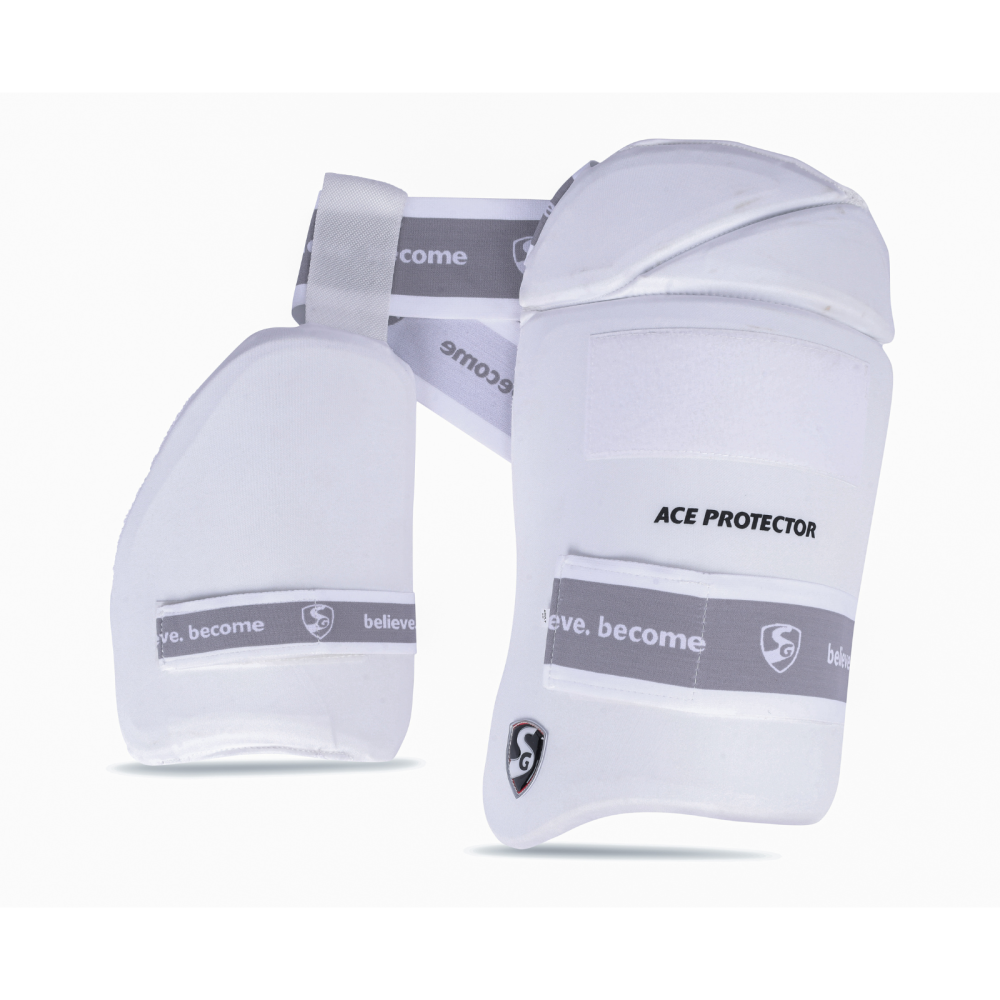 SG Combo Ace Protector cricket batting thigh pad (White) SG Combo Ace Protector cricket batting thigh pad (White)